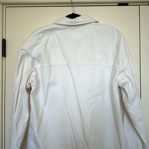 Oversized Forever 21 White Jean Jacket - Picture 7 of 10